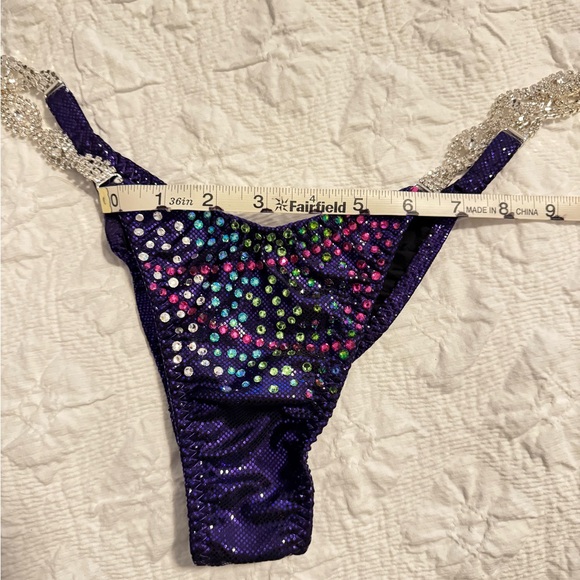 Sequin Bikini Set with Crystal Straps - Picture 9 of 10